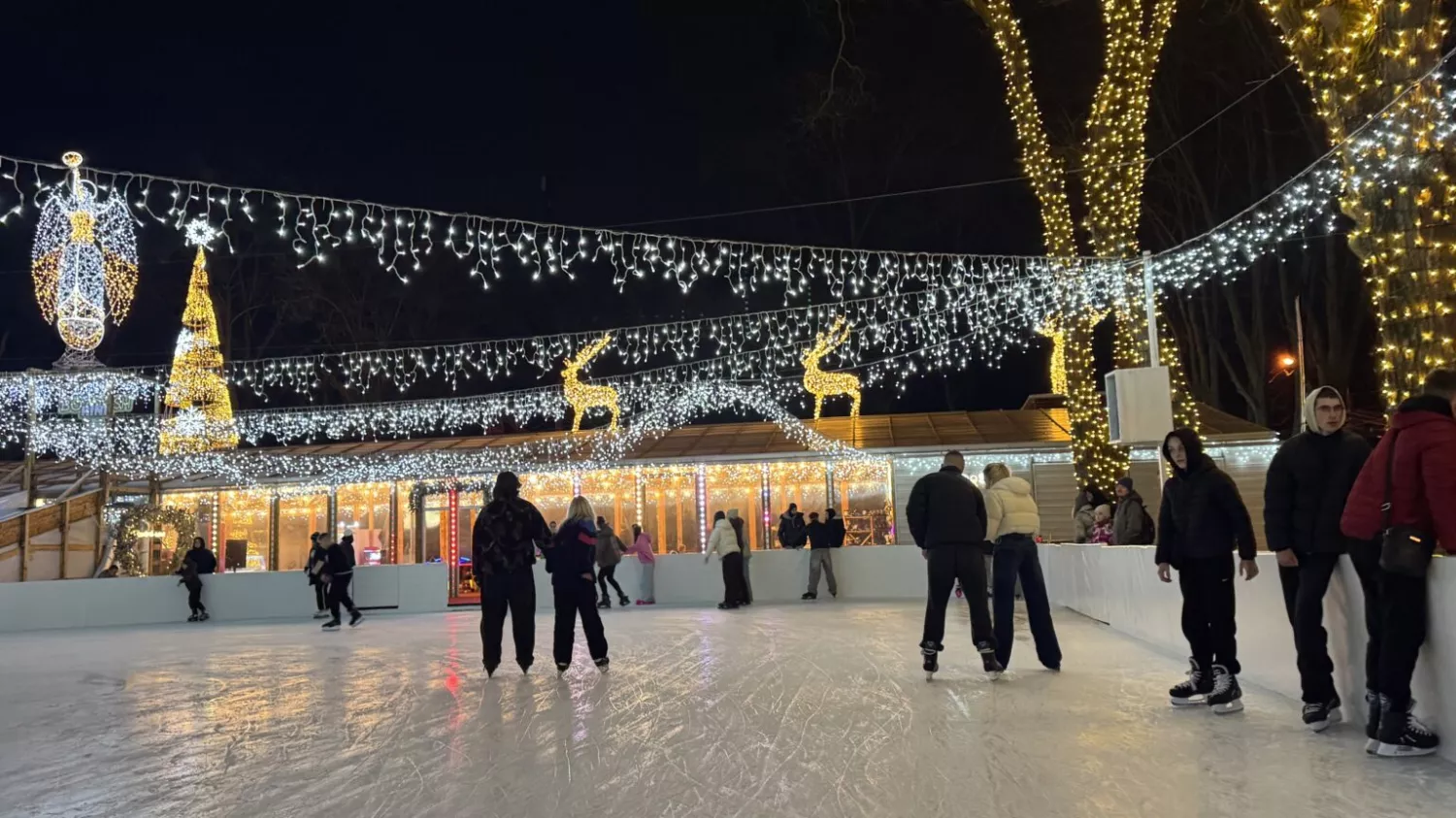 Ковзанка в Ужгороді. Фото: Банош.медіа