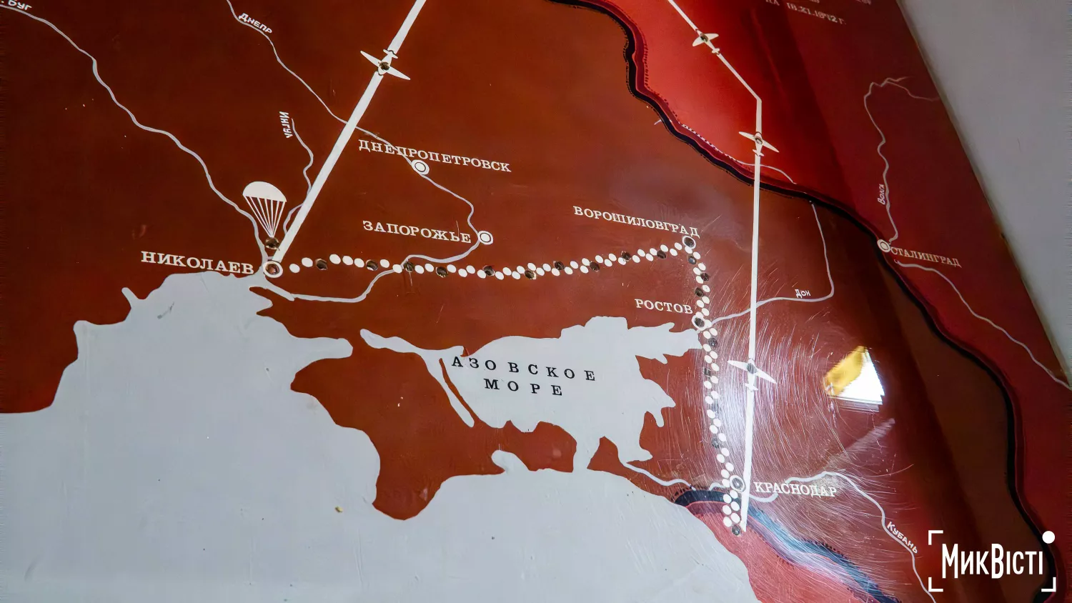 На карті зоображено шлях, який пройшли підлітки. Фото: «МикВісті»