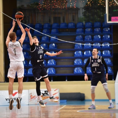 «Ніко-Баскет» поступився «Харківським Соколам» у матчі Суперліги. Фото: Федерація баскетболу України