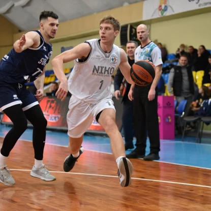 «Ніко-Баскет» поступився «Харківським Соколам» у матчі Суперліги. Фото: Федерація баскетболу України