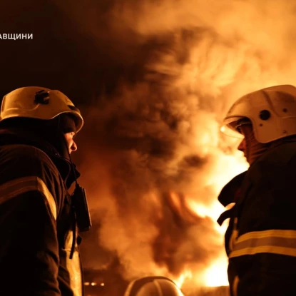 РФ масовано атакувала інфраструктуру Полтавщини. Фото: ДСНС