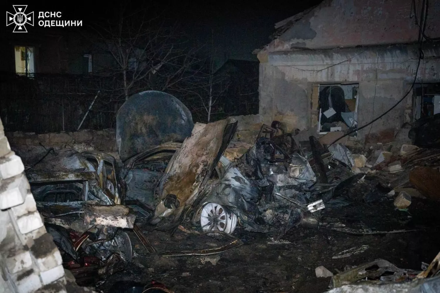 Наслідки обстрілу Одеси 21 листопада. Фото: Одеська МВА