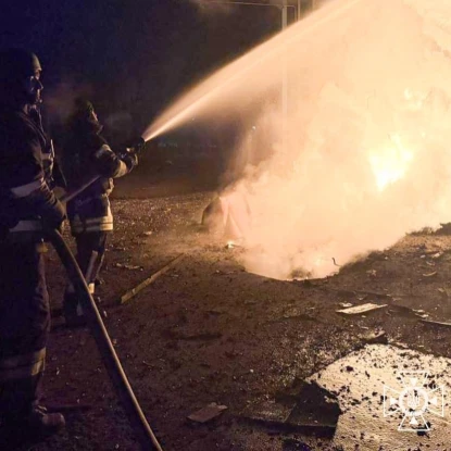 Росія атакувала Одещину в ніч на 13 лютого. Фото: ДСНС