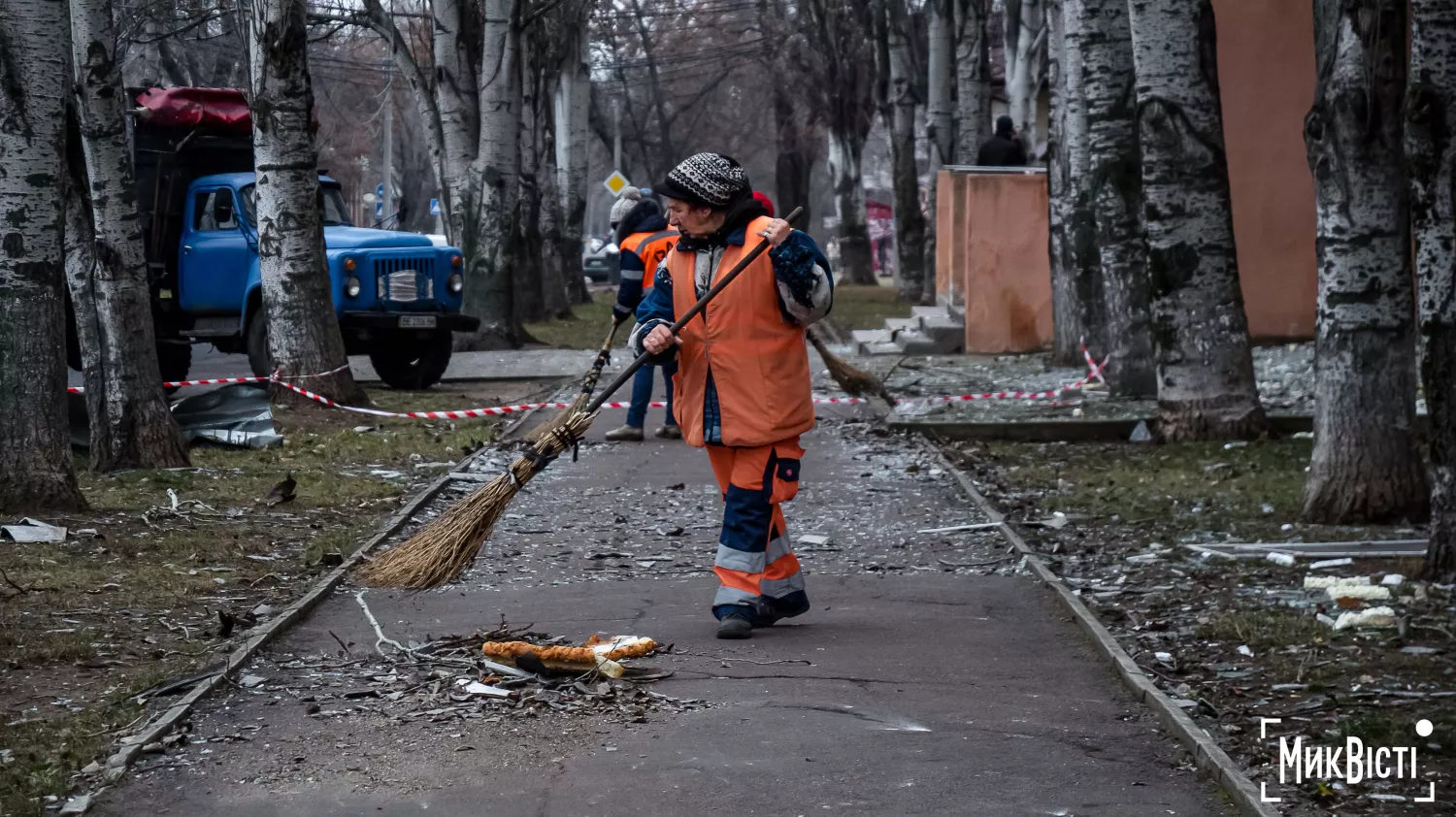 Последствия попадания «Шахедов» по Николаеву 21 января. Фото: «НикВести»