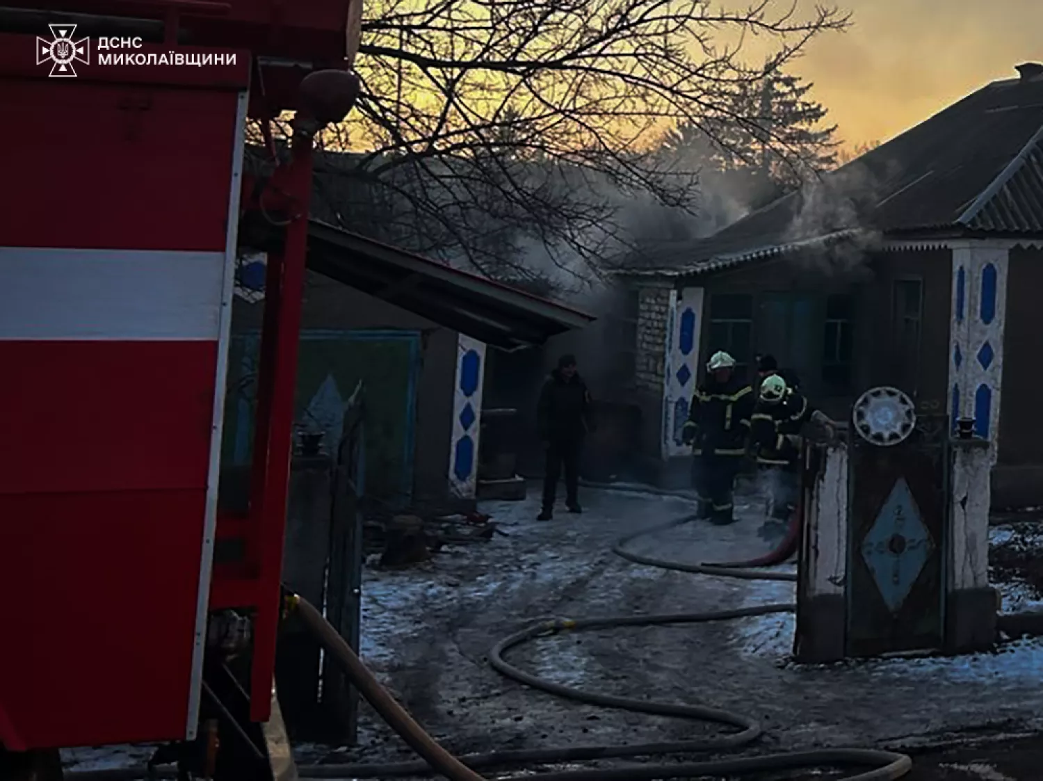 Пожежа на Миколаївщині, фото: ДСНС