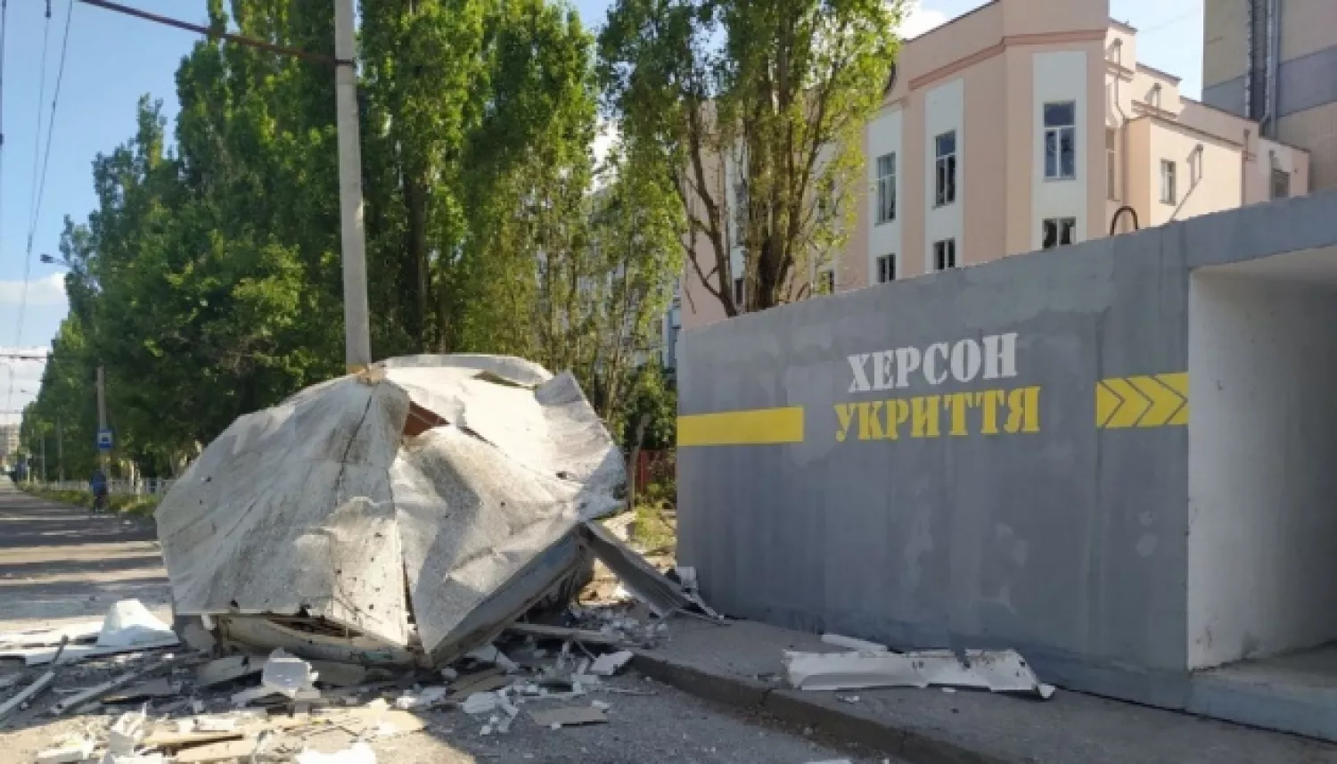 Обстріл Херсонщини, фото: Поліція Херсонської області