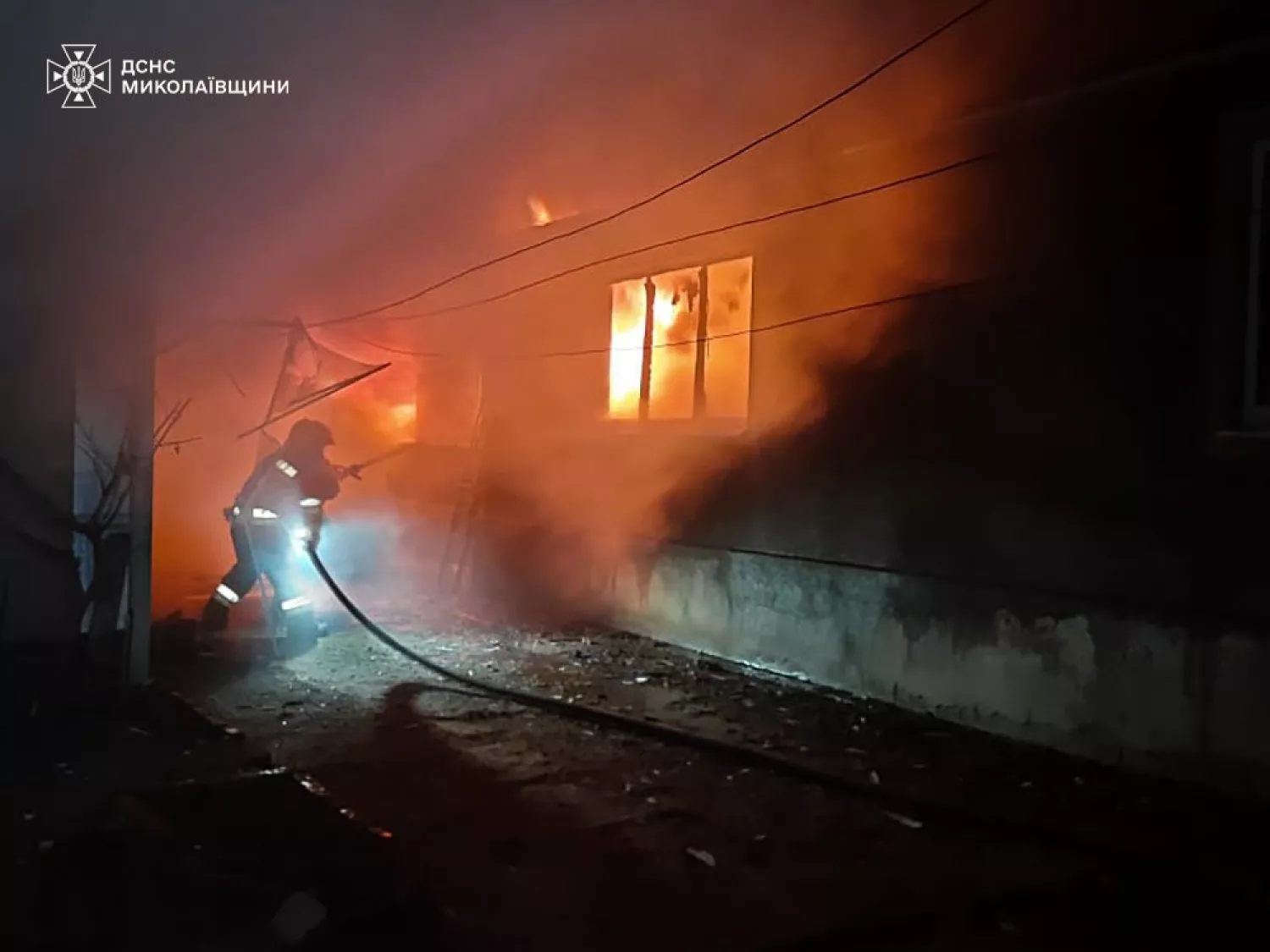 Пожежі на Миколаївщині 7-8 лютого. Фото: ДСНС