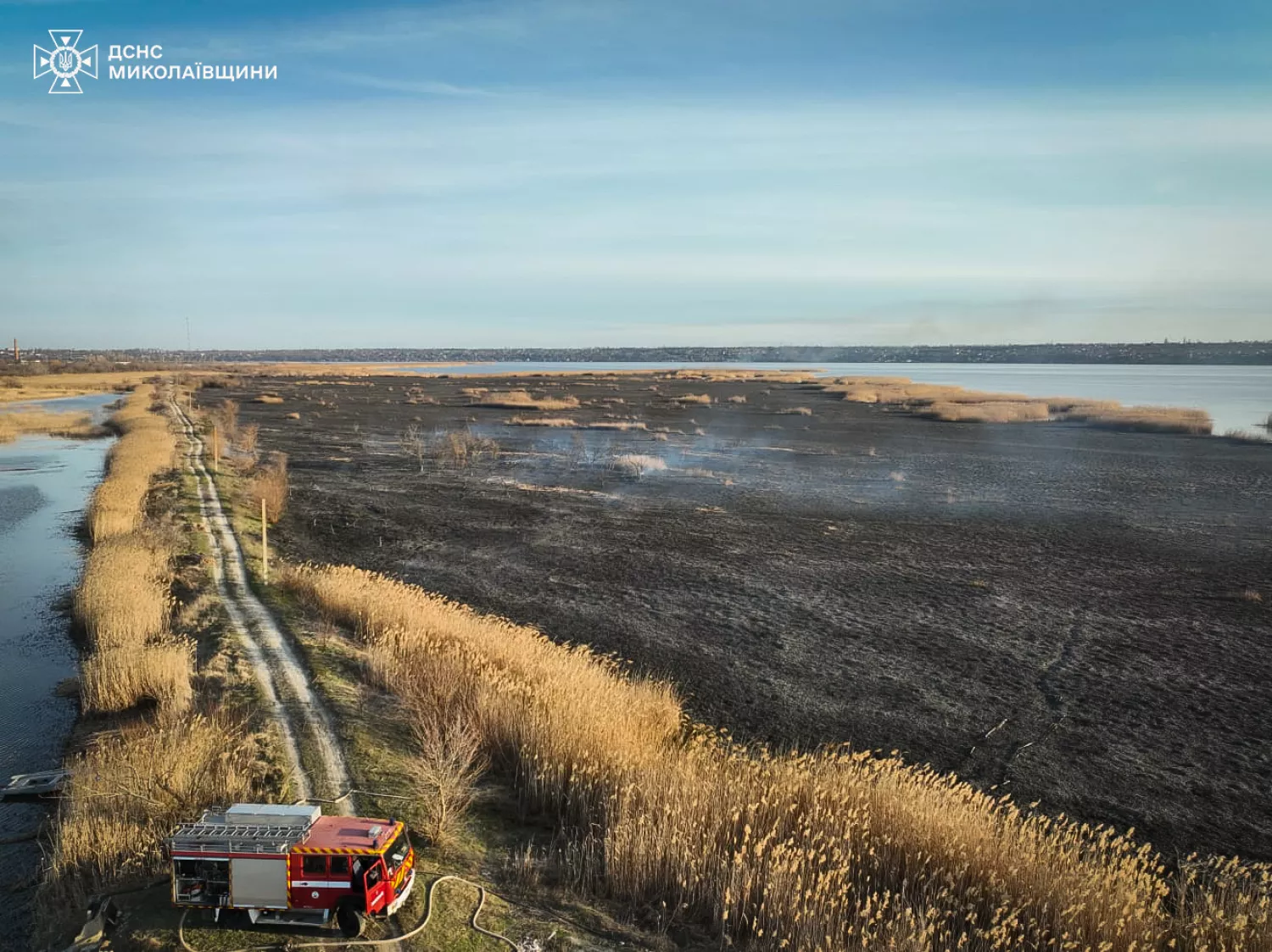 Пожежа на Миколаївщині 9 березня, фото: ДСНС