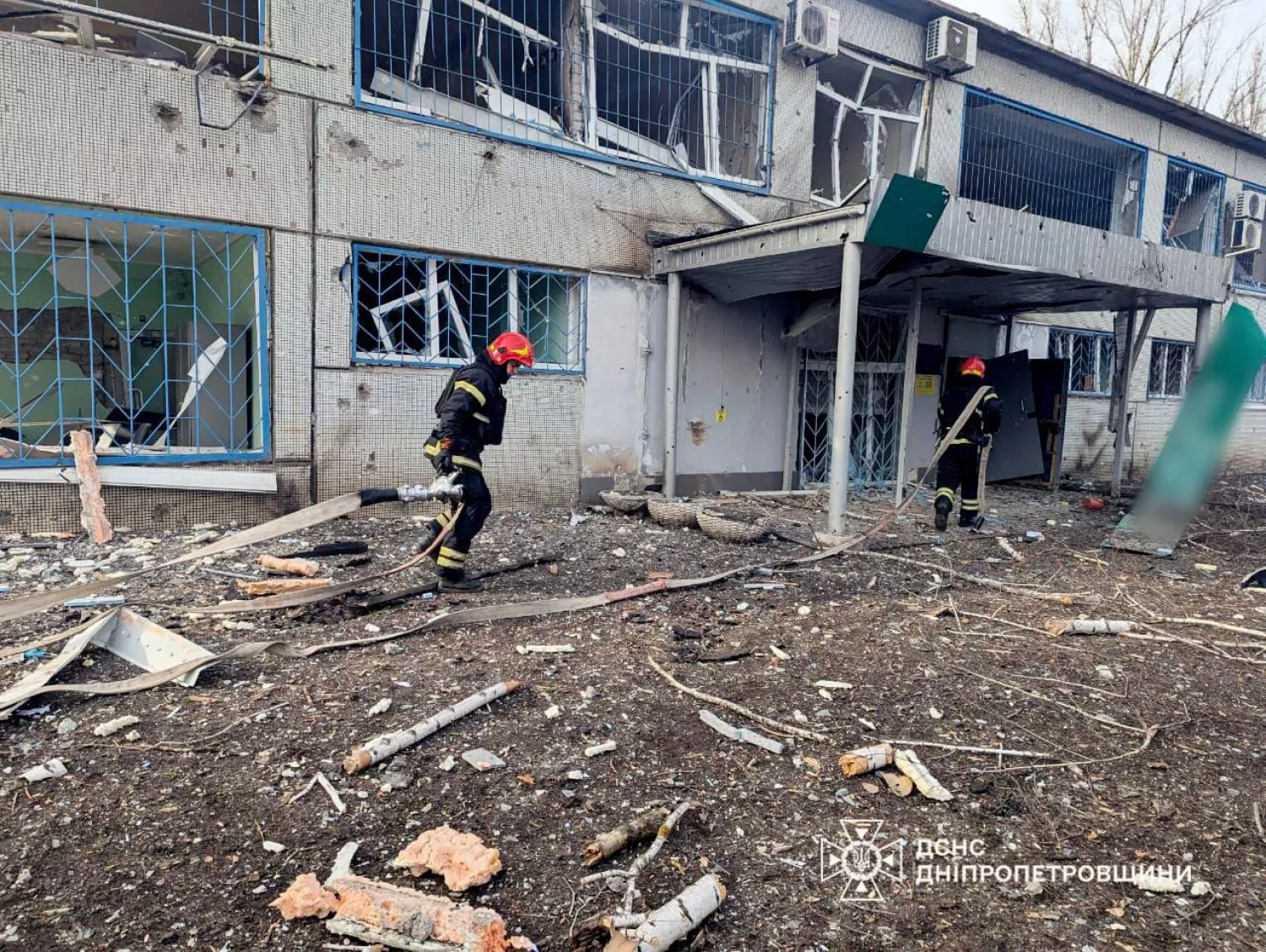 Росія атакувала 12 березня Кривий Ріг. Фото: ДСНС Дніпропетровщини