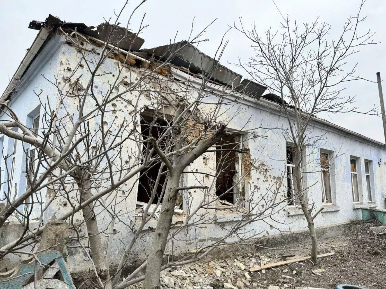 Обстріл Херсонщини, фото: Херсонська ОВА