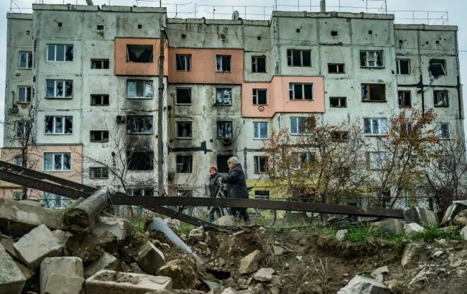 Наслідки російських обстрілів Херсонщини, фото: Getty Image