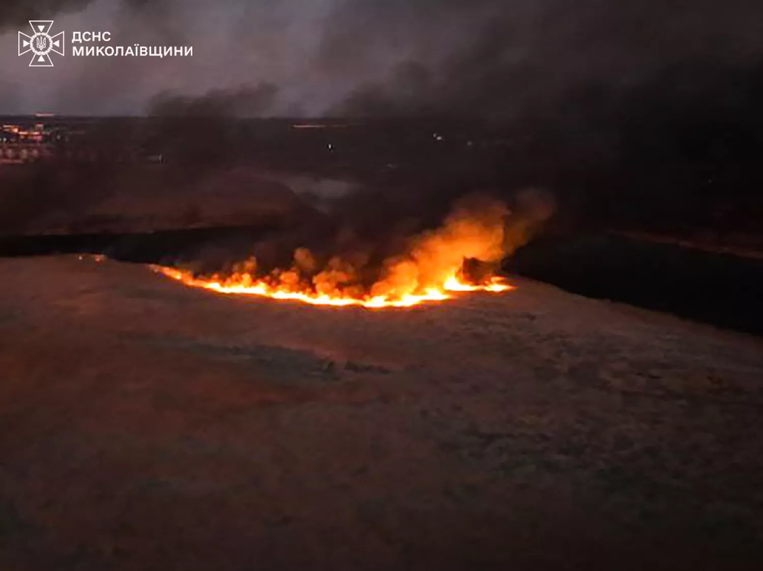Пожежа у Миколаївській області 7 березня, фото: ДСНС