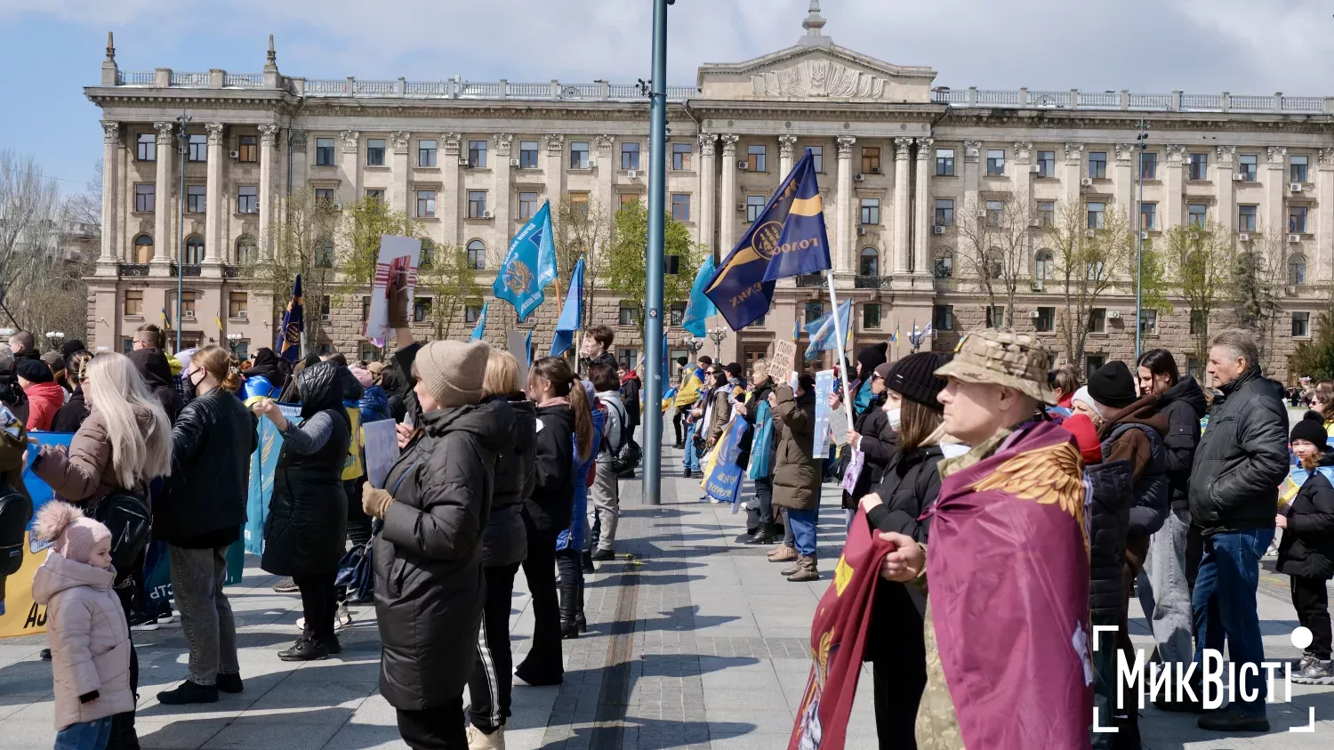 Мирна акція на підтримку військовополонених та зниклих безвісти у Миколаєві. Фото: «МикВісті»