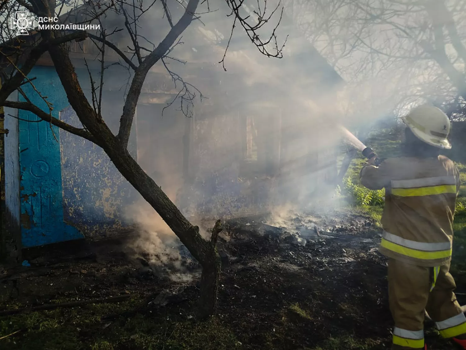 Пожежа у Миколаївській області, фото: ДСНС