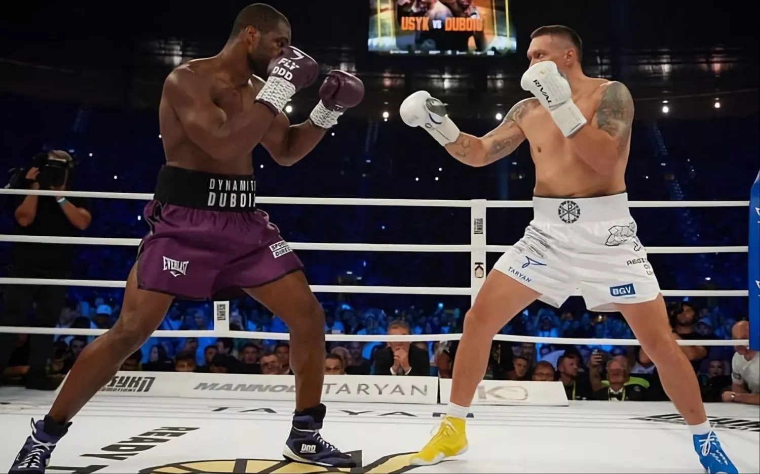 Бій Олександра Усика з Даніелем Дюбуа у серпні 2023 року, фото: fightnews.info