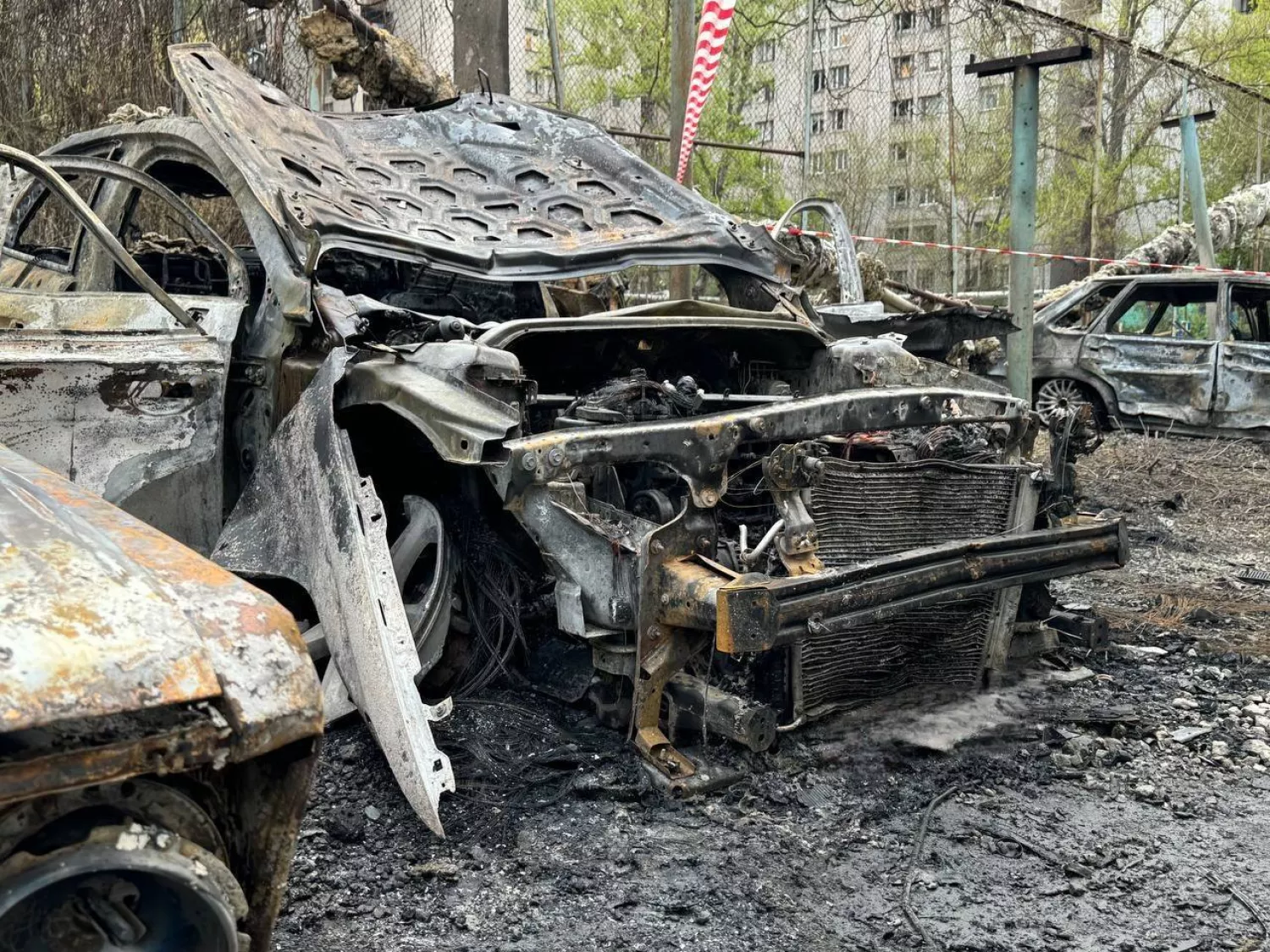 Наслідки російського обстрілу Дніпра, фото: Сергій Лисак