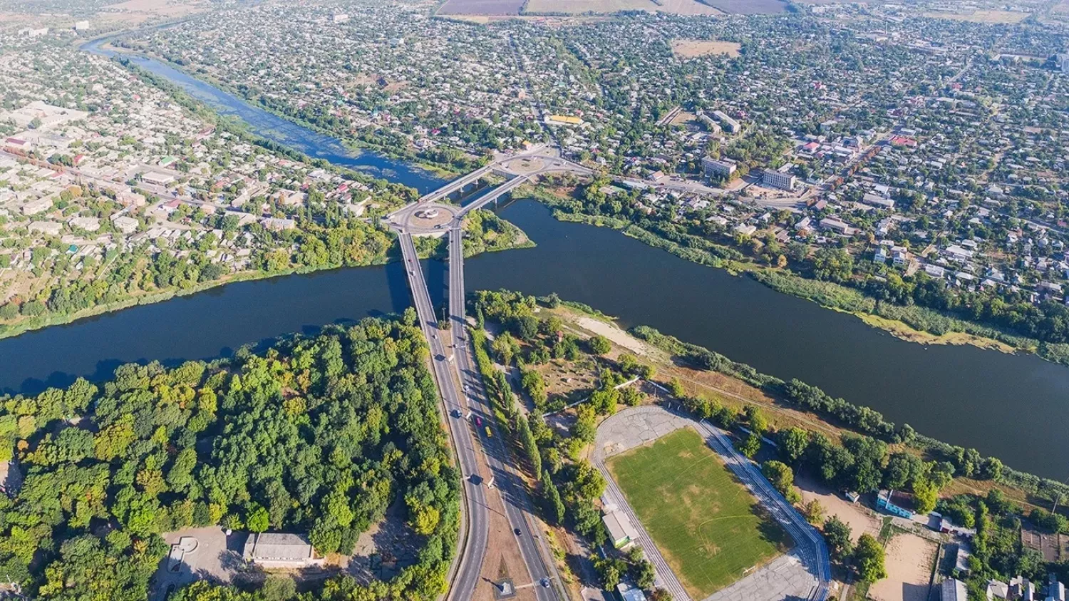 Первомайськ з висоти пташиного польоту. Ілюстративне фото: Travels.in.ua