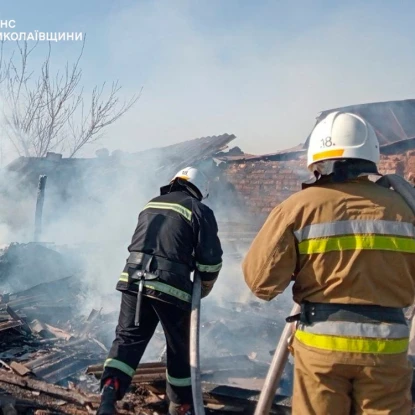 Пожежа в Миколаївській області 18 квітня, фото: ДСНС