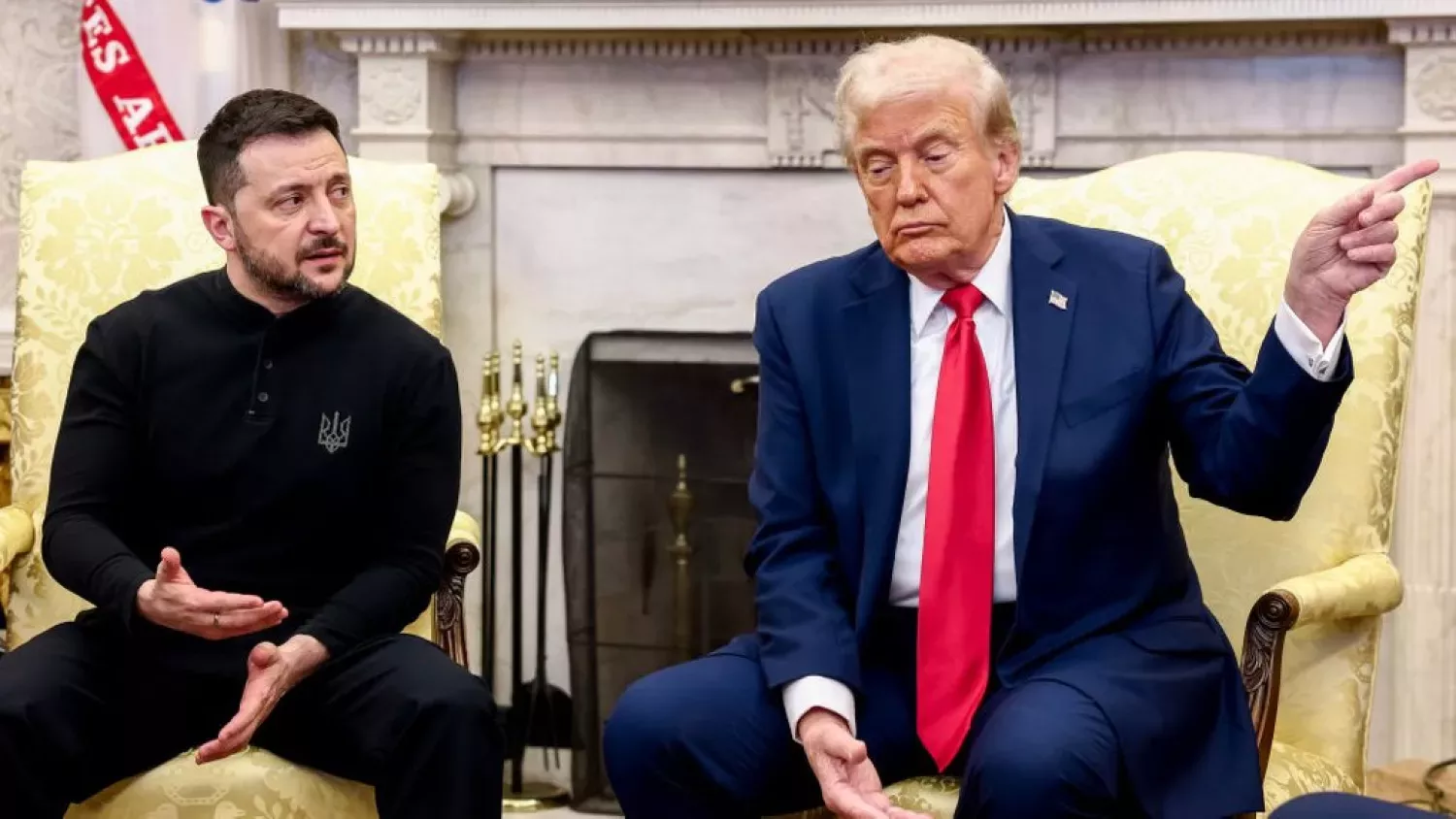 Президент України Володимир Зеленський і президент США Дональд Трамп під час зустрічі в Овальному кабінеті Білого дому, фото: Getty Images/EPA/Bloomberg/Jim Lo Scalzo