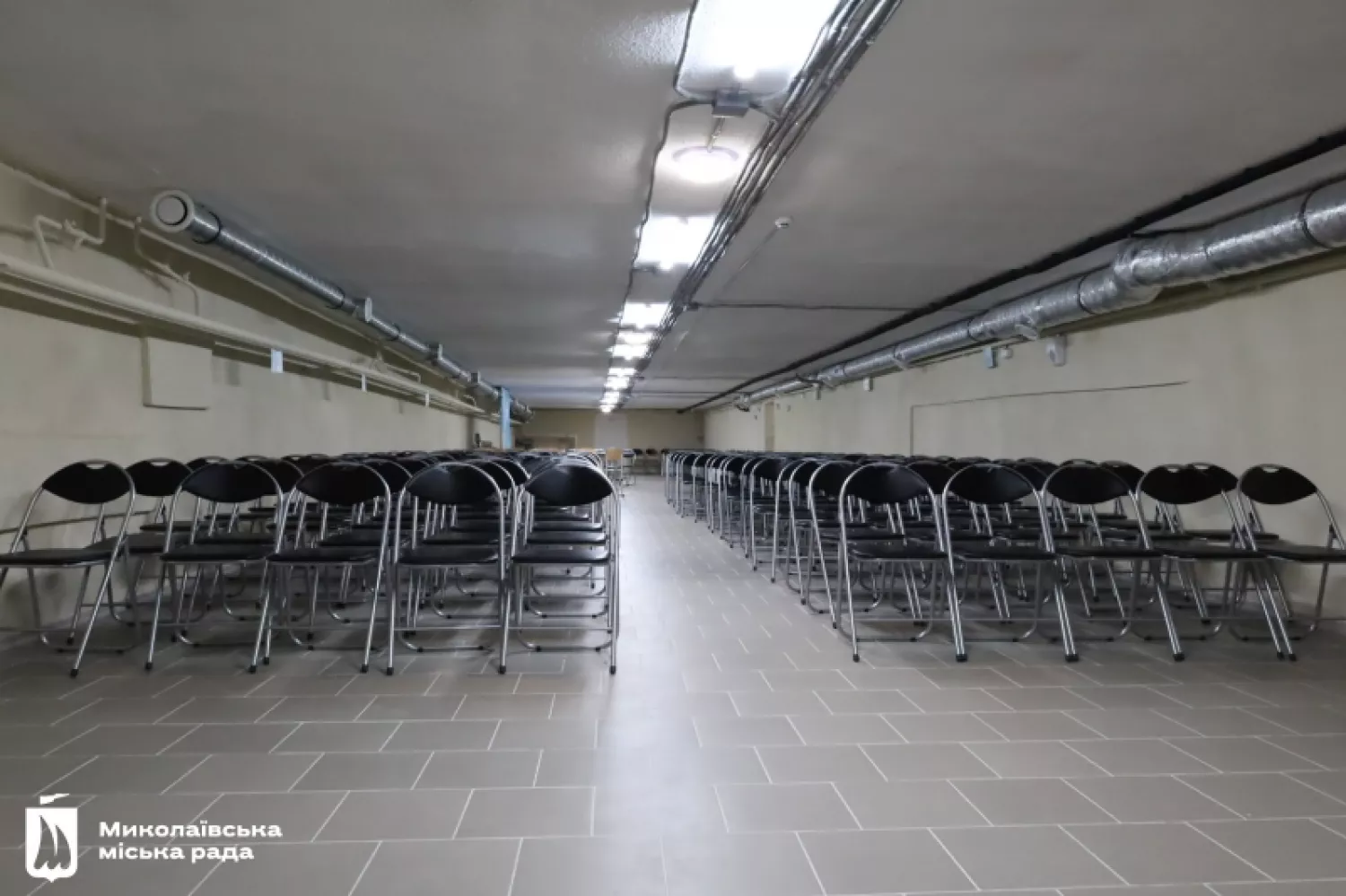 В Інгульському районі Миколаєві відремонтували шкільне укриття. Фото: Миколаївська міська рада