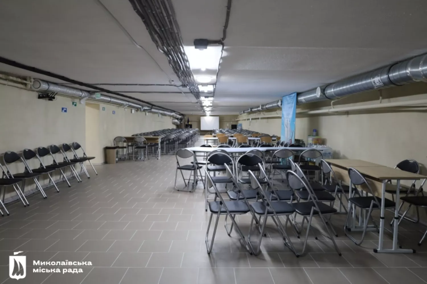 В Інгульському районі Миколаєві відремонтували шкільне укриття. Фото: Миколаївська міська рада
