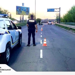Місце аварії, де стався наїзд на 16-річну дівчинку. Фото: ГУНП Миколаївщини