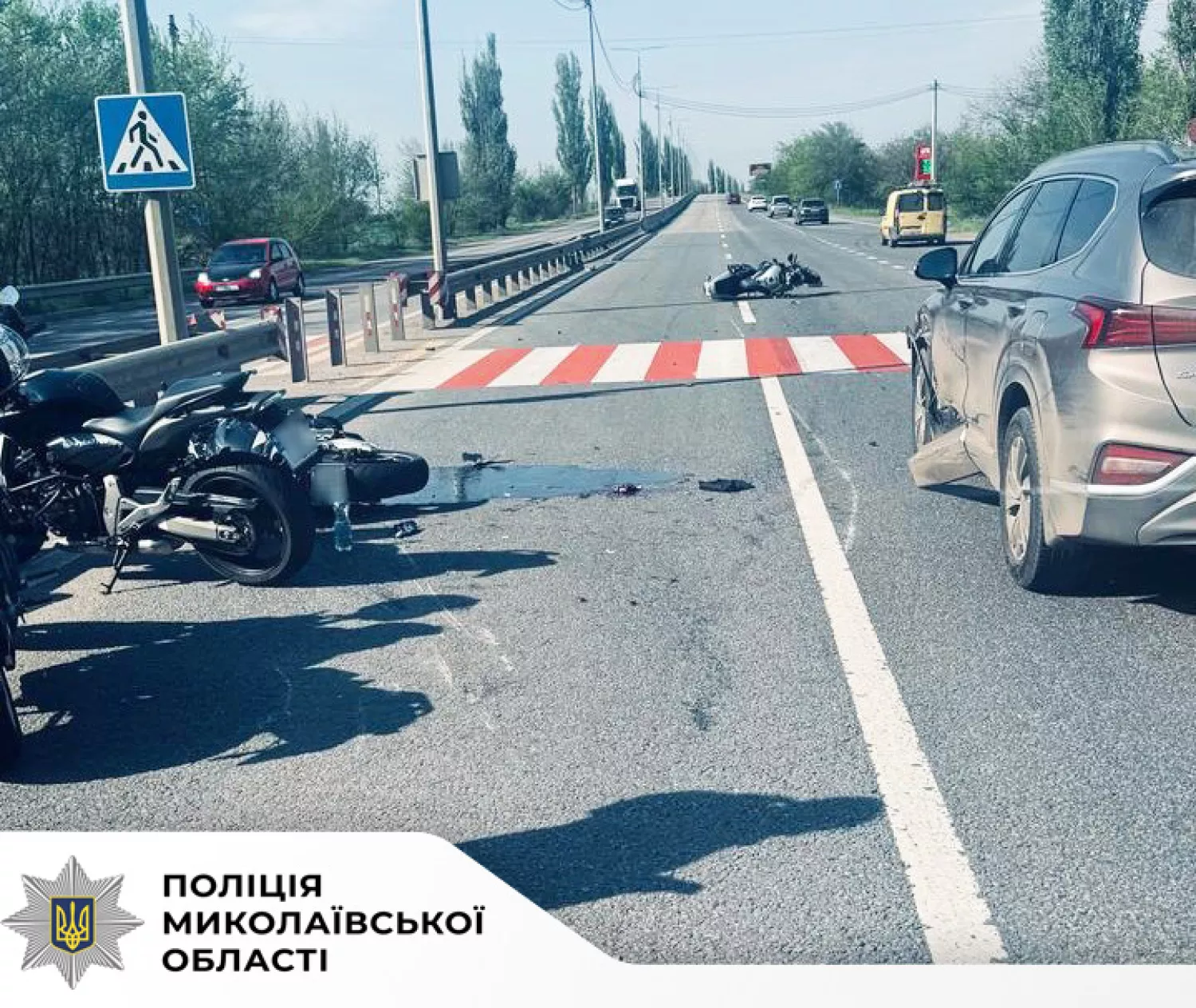 ДТП сталась біля Мішково-Погорілового. Фото: ГУНП Миколаївщини