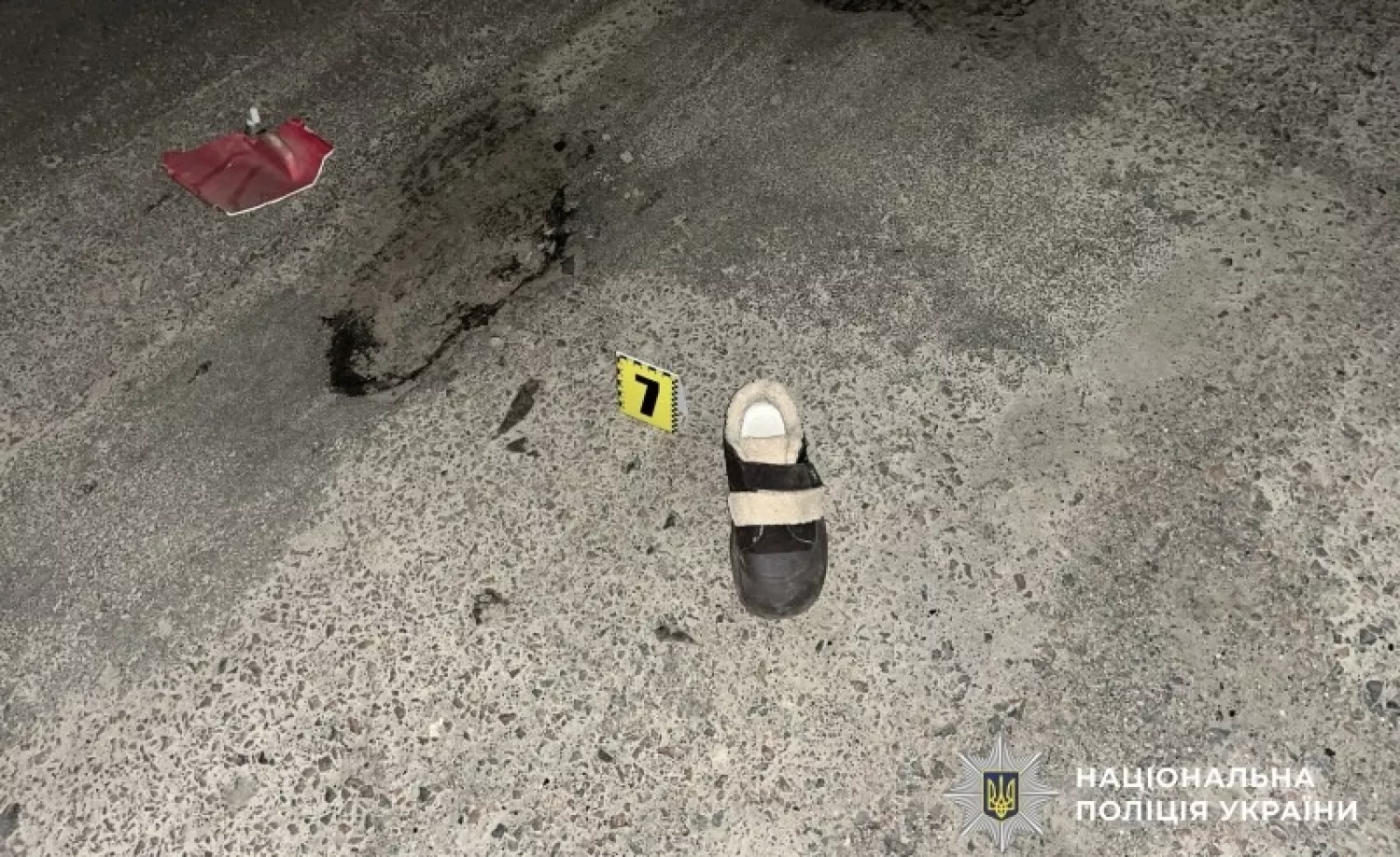 Жінка, яку 10 січня збили на Миколаївщині, померла в лікарні. Фото: Нацполіція