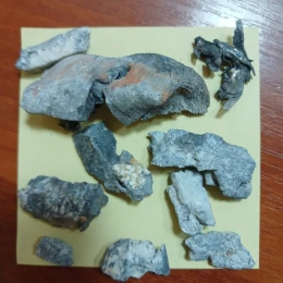 Уламки, які передали до Херсонського обласного краєзнавчого музею. Фото: Алевтина Мелентьєва