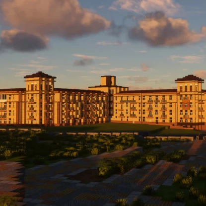 Геймери відтворюють Маріуполь у грі Minecraft. Фото: Маріупольська міська рада