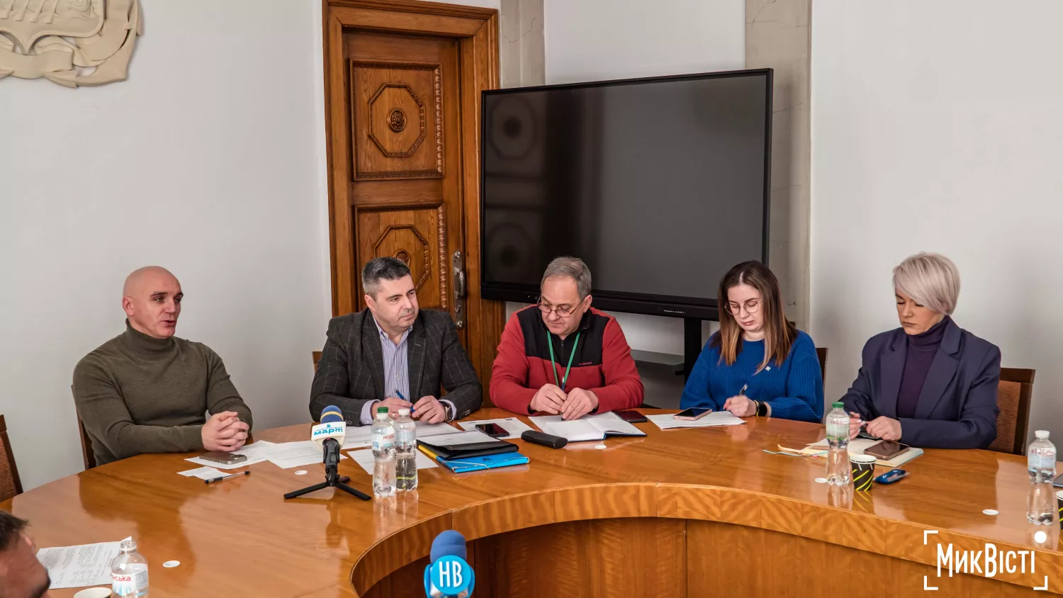 Перше з початку війни відкрите засідання апаратної наради Миколаївської міської ради. Фото: НикВести