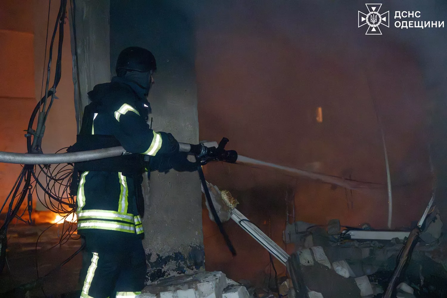 Обстріл Одеської області 13 січня. Фото: ДСНС