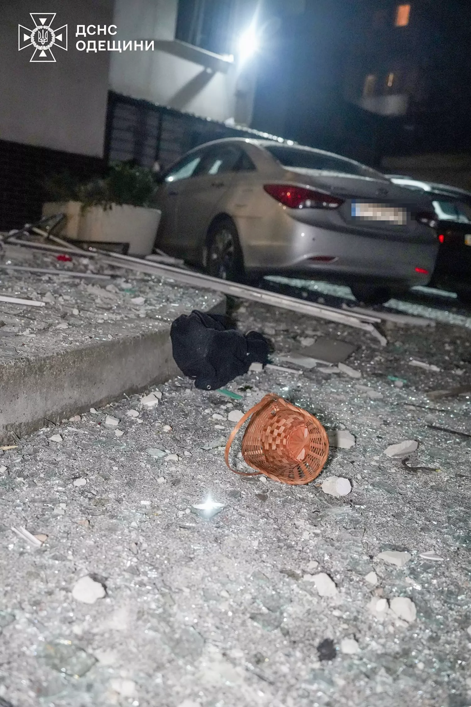 Обстріл Одеської області 13 січня. Фото: ДСНС