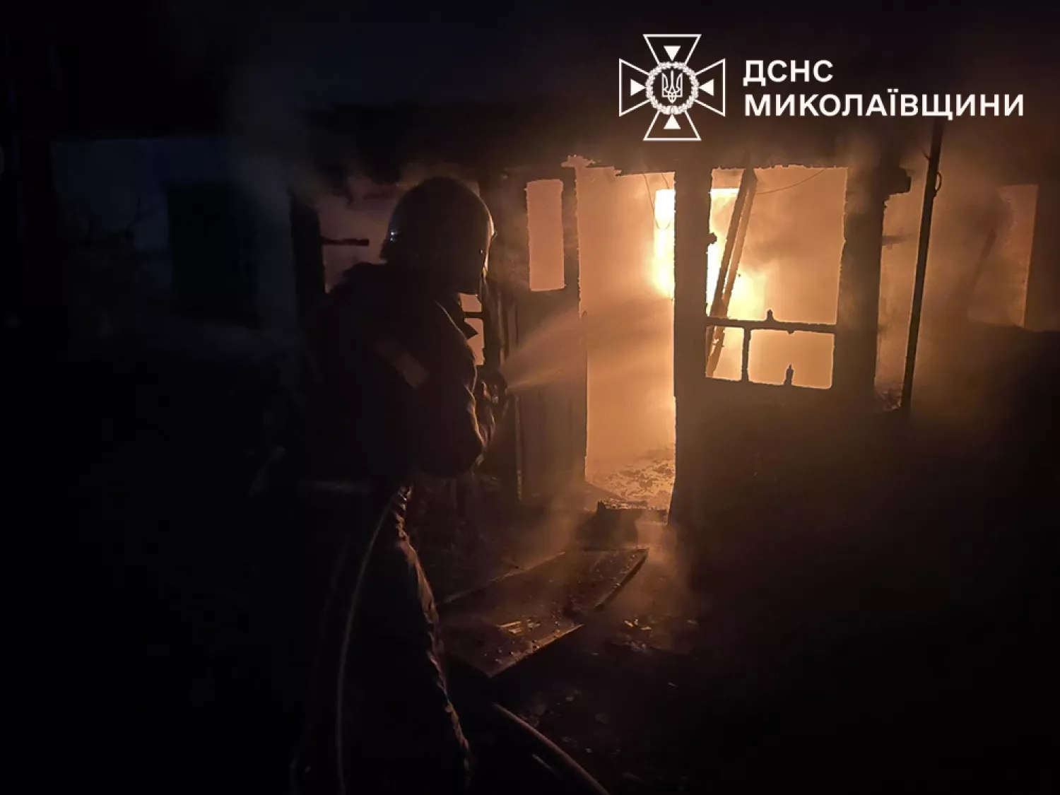 Пожежа на Миколаївщині. Фото: ДСНС
