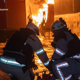 Обстріл України 13 січня. Фото: ДСНС
