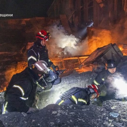 Обстріл України 13 січня. Фото: ДСНС