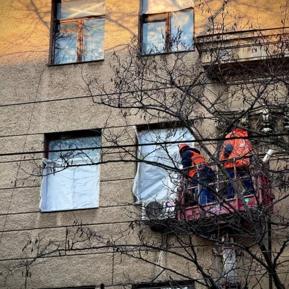 Наслідки російських атак в Одесі. Фото: Одеська міськрада