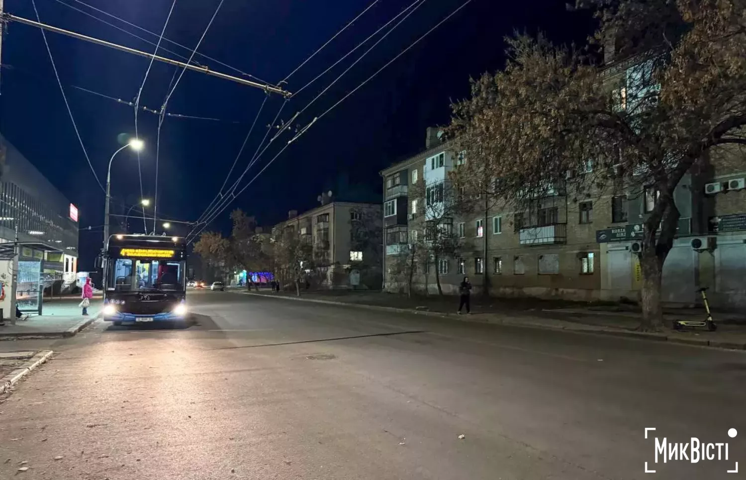 Миколаїв вночі. Фото: NikVesti