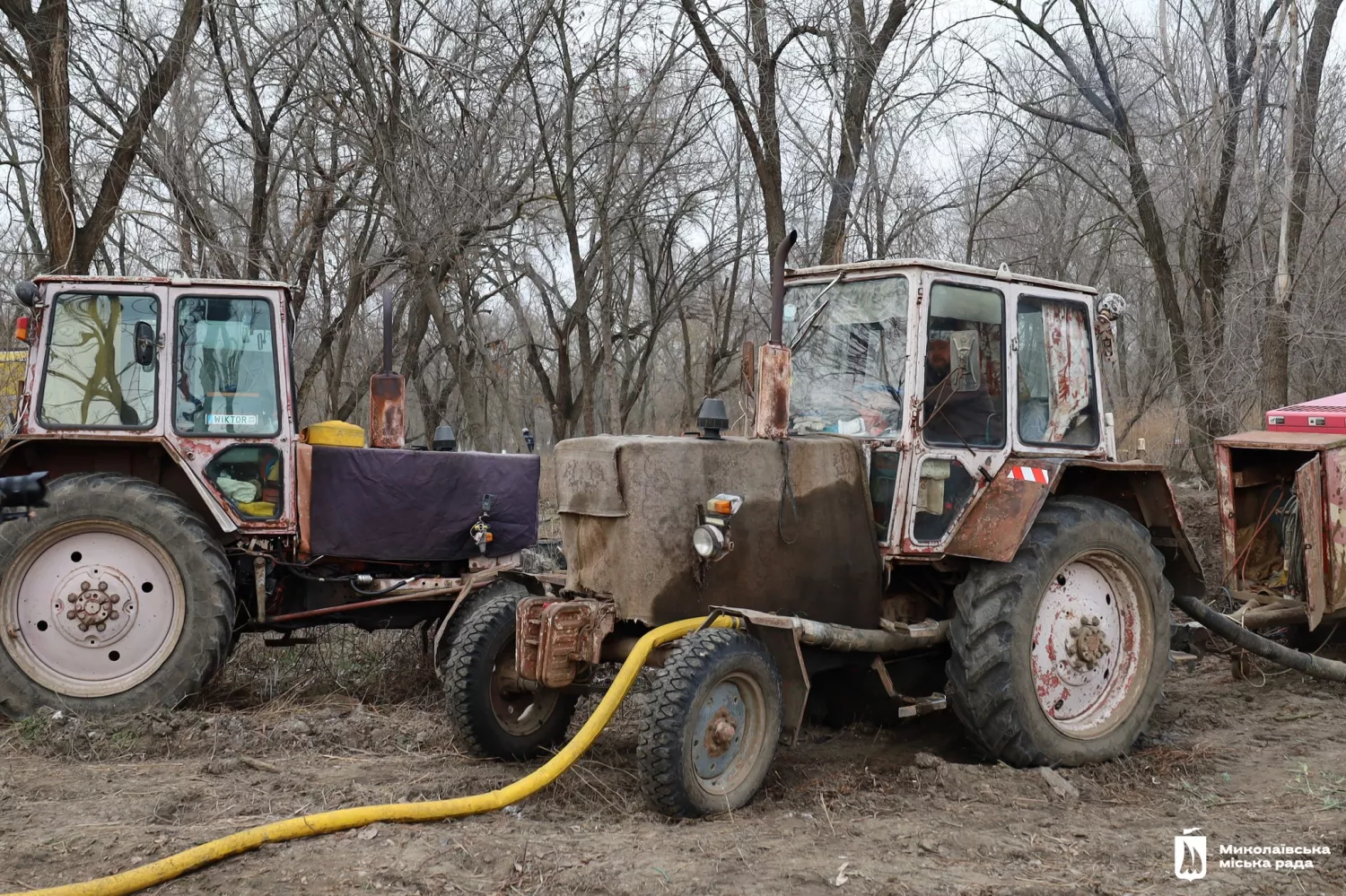 Ліквідіція аварії на дюкері у Миколаєві. Фото: Миколаївська міськрада