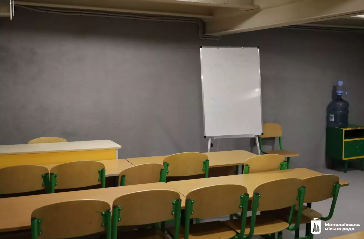 Укриття у музичній школи Миколаєва. Фото: Миколаївська міська рада