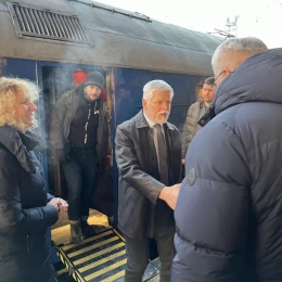 До Києва з візитом приїхав президент Чехії. Фото: Укрзалізниця