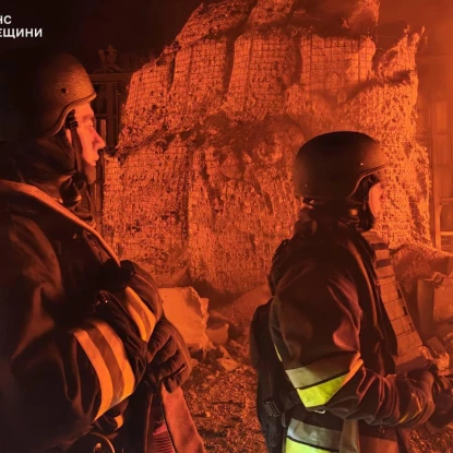 Наслідки дронової атаки на Одещину. Фото: ДСНС