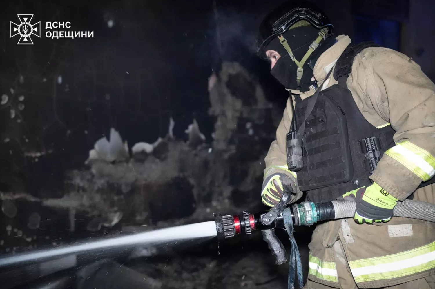 Обстріл Одещини 19 січня. Фото: ДСНС Одеської області