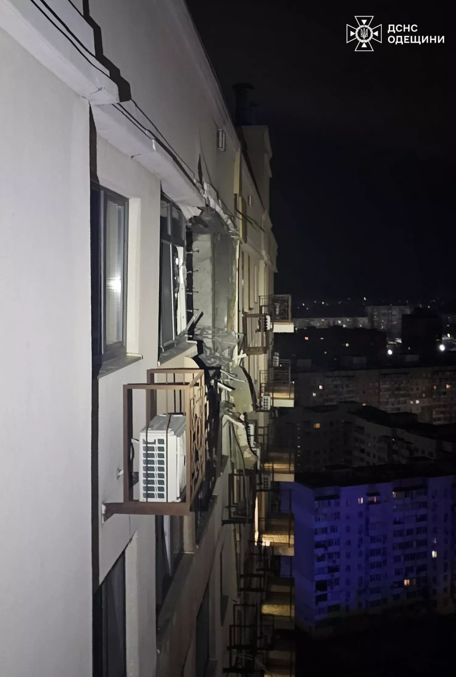 Обстріл Одещини 19 січня. Фото: ДСНС Одеської області