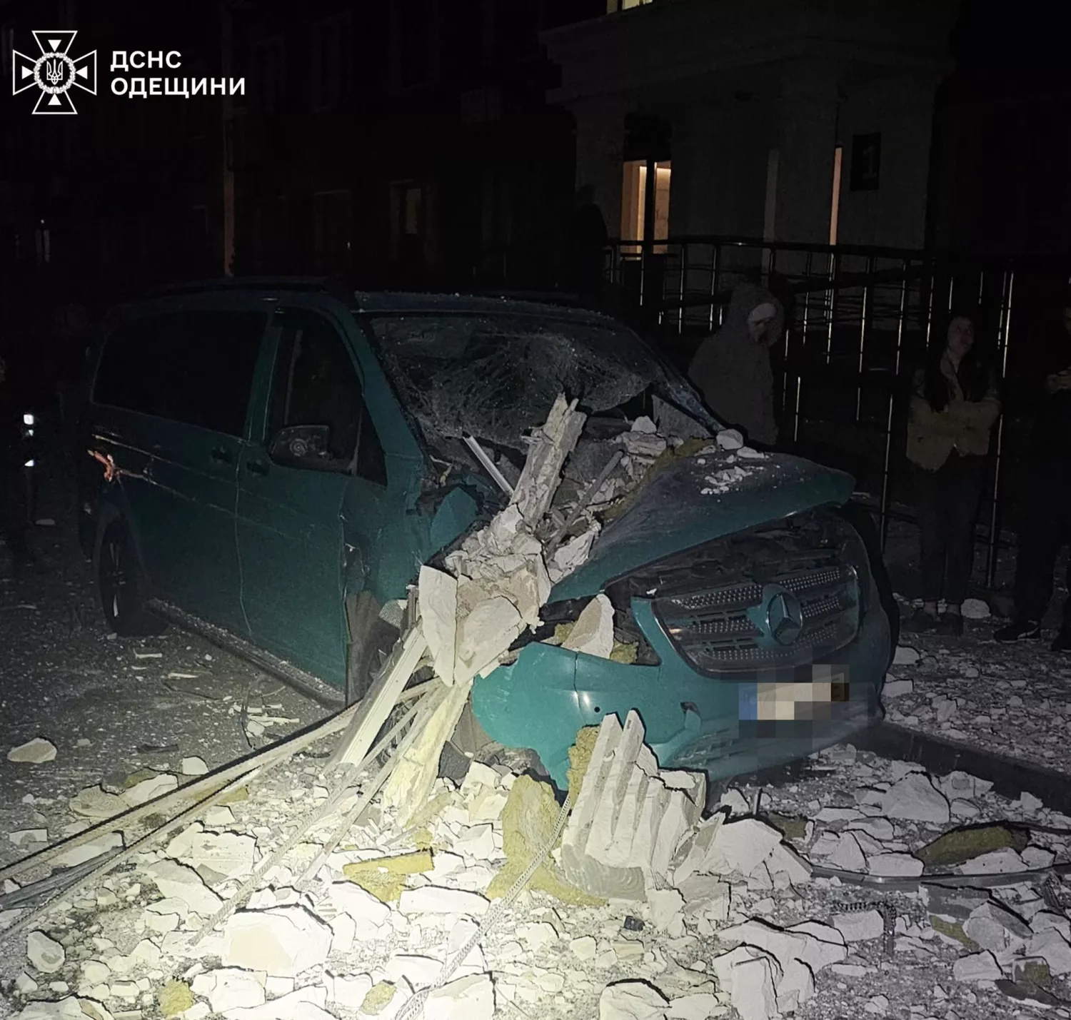 Обстріл Одещини 19 січня. Фото: ДСНС Одеської області