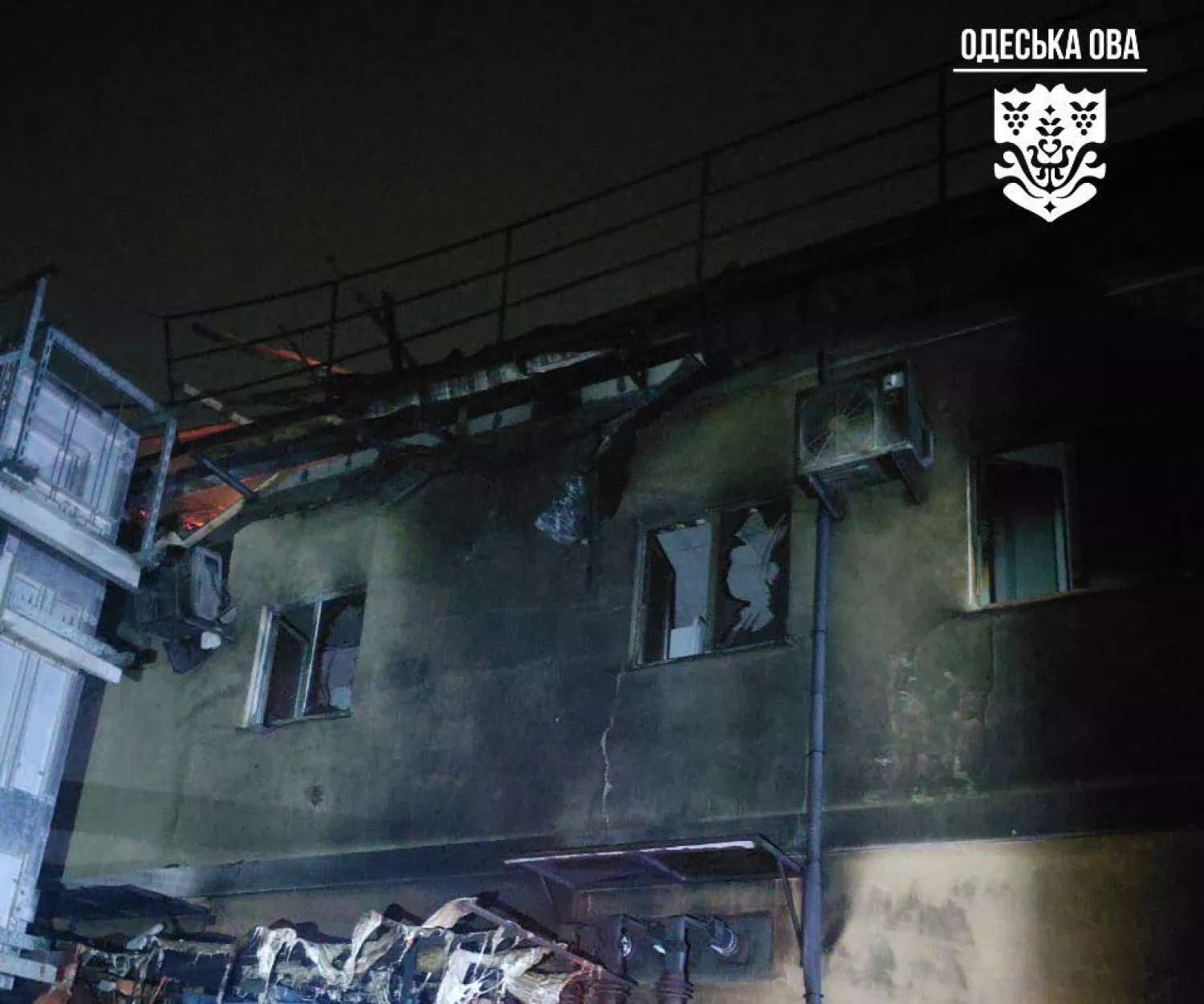 Обстріл Одещини 19 січня. Фото: ОВА
