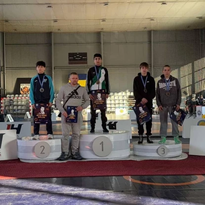 Спортсмени Миколаївщини здобули шість нагород на Всеукраїнському турнірі з греко-римської боротьби. Фото: Миколаївська ОВА