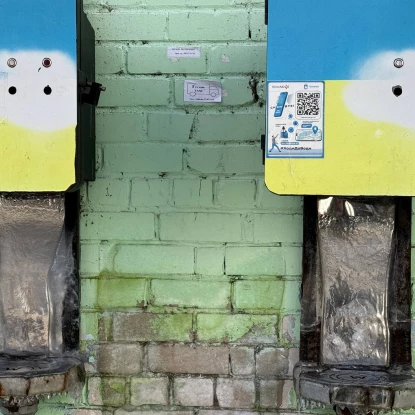 Один з пунктів безоплатної видачі питної води у Миколаєві, 20 січня. Фото: МикВісті