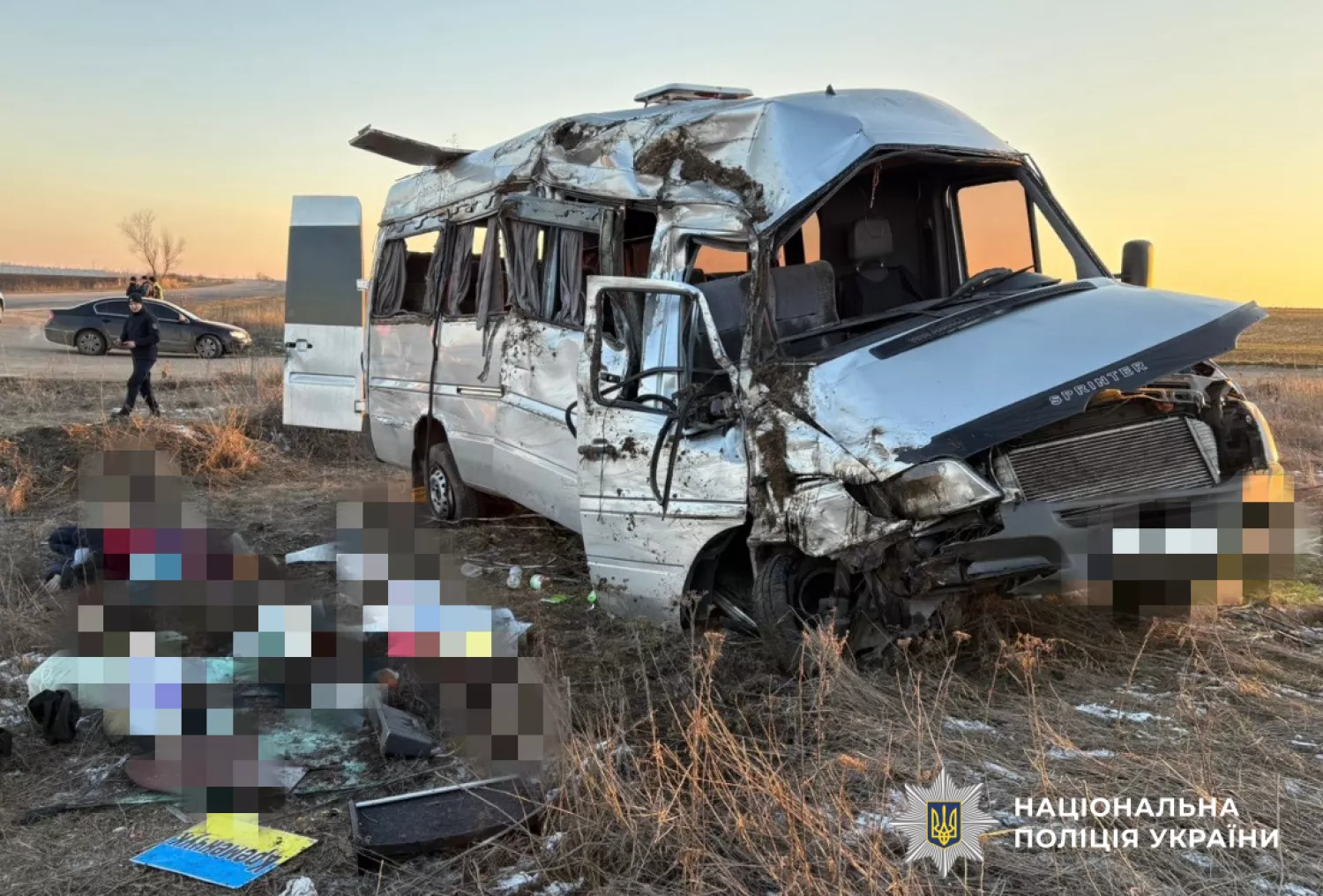 Смертельна ДТП на трасі &laquo;Миколаїв &mdash; Олександрівка&raquo; 20 січня. Фото: Поліція Кіровоградської області