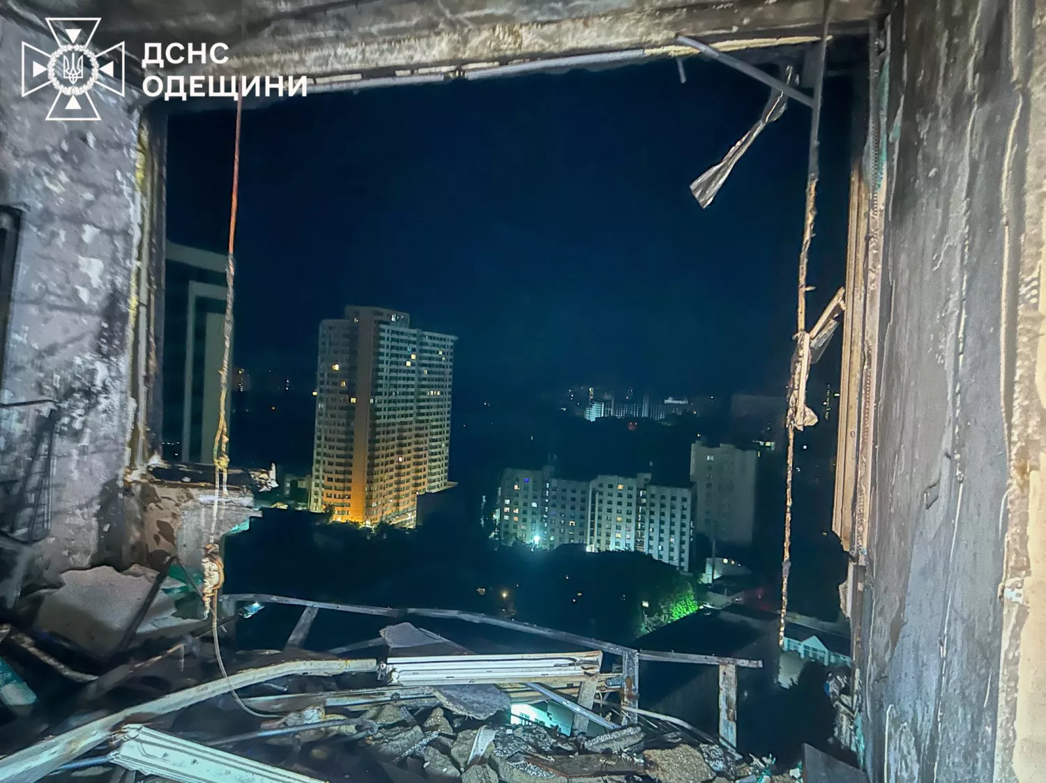 Наслідки обстрілу Одещини. Фото: ДСНС, для ілюстрації